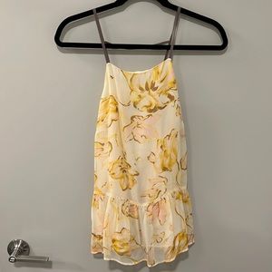 Anthropologie Floral Tank Top